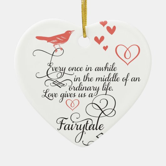 Af en toe in een gewoon leven. keramisch ornament (Voorkant)