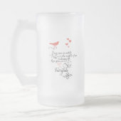 Af en toe in een gewoon leven. matglas bierpul (Links)