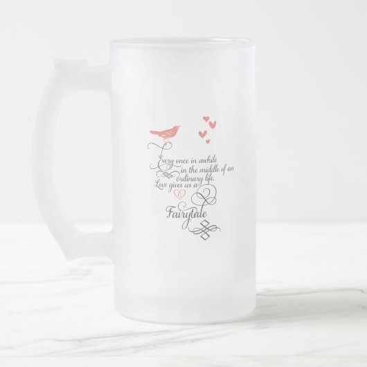 Af en toe in een gewoon leven. matglas bierpul (Links)