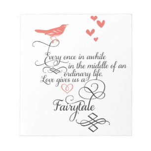 Af en toe in een gewoon leven. notitieblok