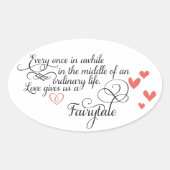 Af en toe in een gewoon leven. ovale sticker (Voorkant)