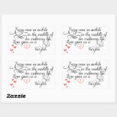 Af en toe in een gewoon leven. rechthoekige sticker (Vel)