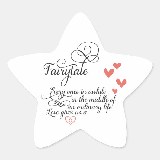 Af en toe in een gewoon leven. ster sticker (Voorkant)