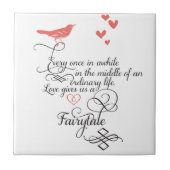 Af en toe in een gewoon leven. tegeltje (Voorkant)