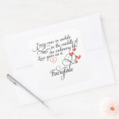 Af en toe in een gewoon leven. vierkante sticker (Envelop)