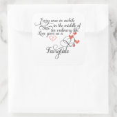 Af en toe in een gewoon leven. vierkante sticker (Tas)