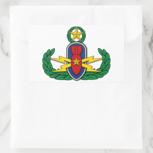 AF EOD Master 3D Rechthoekige Sticker (Tas)