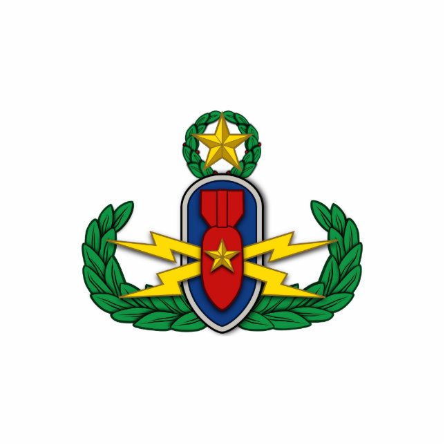 AF EOD Master 3D Staand Fotobeeldje (Voorkant)