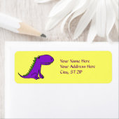 AF- Paarse Dragon Adresetiketten Etiket (Insitu)
