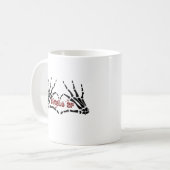AF Skeleton Hands Heart Classic Koffiemok (Voorkant links)