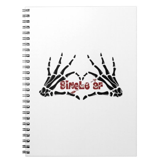 AF Skeleton Hands Heart Classic Notitieboek (Voorkant)
