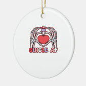 AF Skeleton Hands Valentijnsdag Classic Keramisch Ornament (Links)