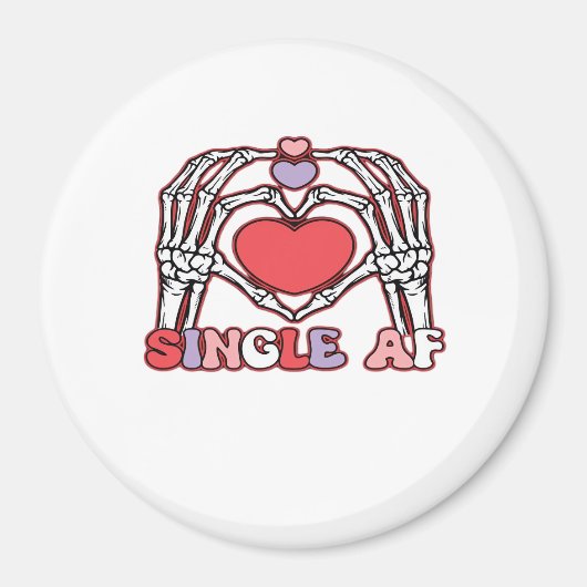 AF Skeleton Hands Valentijnsdag Classic Magneet (Voorkant)