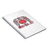 AF Skeleton Hands Valentijnsdag Classic Notitieboek (Rechterzijde)