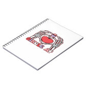 AF Skeleton Hands Valentijnsdag Classic Notitieboek (Linkerzijde)