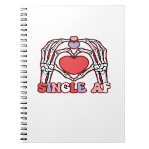 AF Skeleton Hands Valentijnsdag Classic Notitieboek