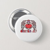AF Skeleton Hands Valentijnsdag Classic Ronde Button 5,7 Cm (Voorkant /achterkant)