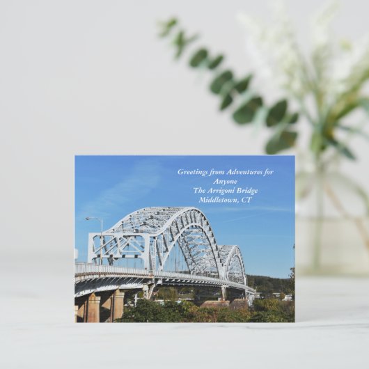 AFA Arrigoni Bridge Middletown, CT Briefkaart (Staand voorkant)