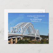 AFA Arrigoni Bridge Middletown, CT Briefkaart (Voorkant / Achterkant)