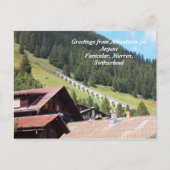 AFA Briefkaart, Murren Zwitserland Funicular Briefkaart (Voorkant)