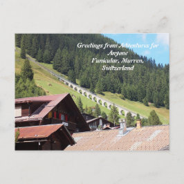 AFA Briefkaart, Murren Zwitserland Funicular Briefkaart