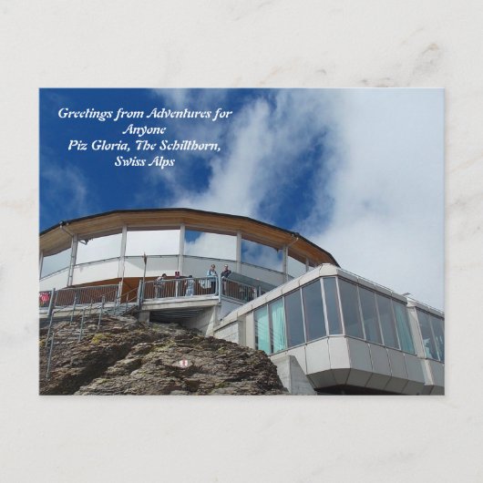 AFA Briefkaart Piz Gloria, Schilthorn, Zwitserse A (Voorkant)