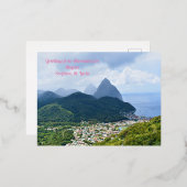 AFA briefkaart Soufriere, Saint Lucia (Voorkant / Achterkant)