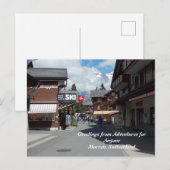 AFA Greetings uit Murren, Briefkaart Zwitserland (Voorkant / Achterkant)