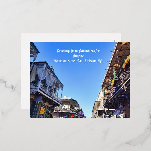 AFA-groeten uit het briefkaart Bourbon (Voorkant / Achterkant)