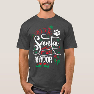 Afador Hond Kerst Hondenras vriend grappig T-shirt