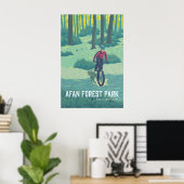 Afan Forest Park Mountainbike Reizen Poster (Thuiskantoor)