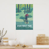 Afan Forest Park Mountainbike Reizen Poster (Keuken)