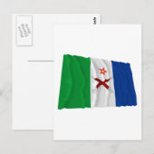 Afar Waving Flag Briefkaart (Voorkant / Achterkant)