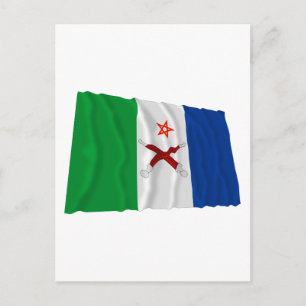 Afar Waving Flag Briefkaart