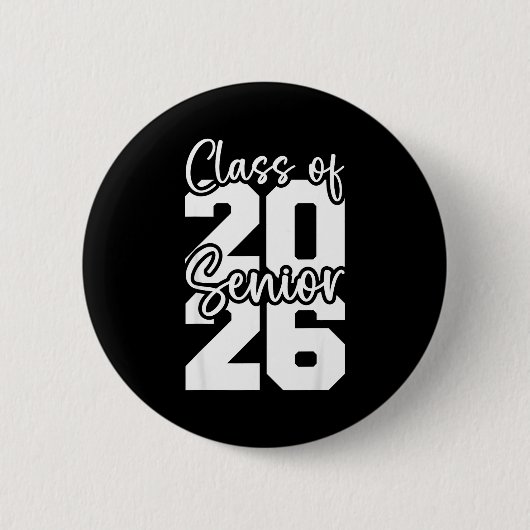 Afbakende 2026 klas van 2026 middelbare school uni ronde button 5,7 cm (Voorkant)