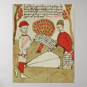 Afbakening van grond uit "Traite d'Arpentage" Poster