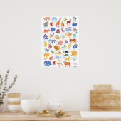Afbeeldende dieren van het Collectie EyeAmArt Poster (Keuken)