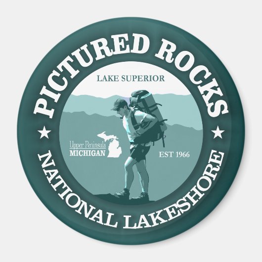 Afbeeldende Rocks NP Magneet (Voorkant)