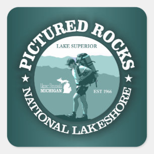 Afbeeldende Rocks NP Vierkante Sticker