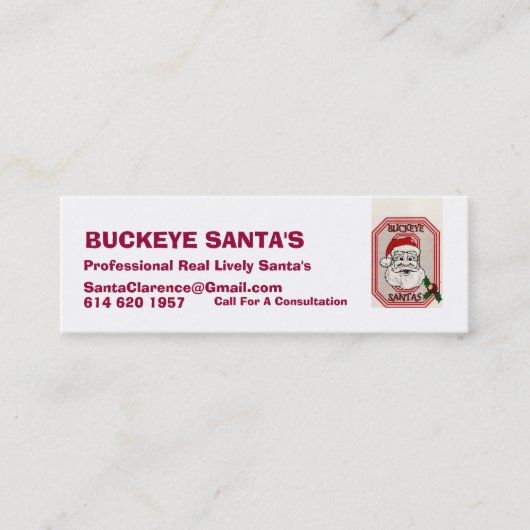 afbeelding0-20, BUCKEYE SANTA'S, Professional Real Mini Visitekaartje (Voorkant)