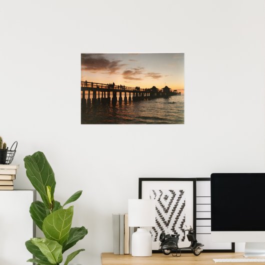 afbeelding0-8 Poster of Canvas van Napels Pier (Thuiskantoor)