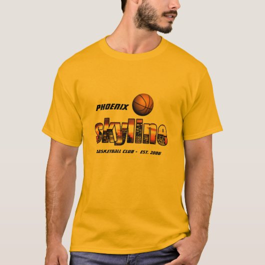 afbeelding-1, phoenix-skyline, PHOENIX, BASKETBALL T-shirt (Voorkant)