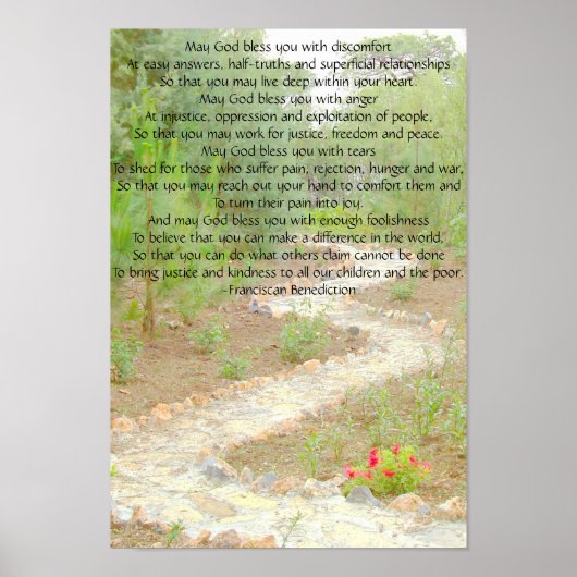 Afbeelding 207a, Moge God u zegenen met ongemak... Poster (Voorkant)