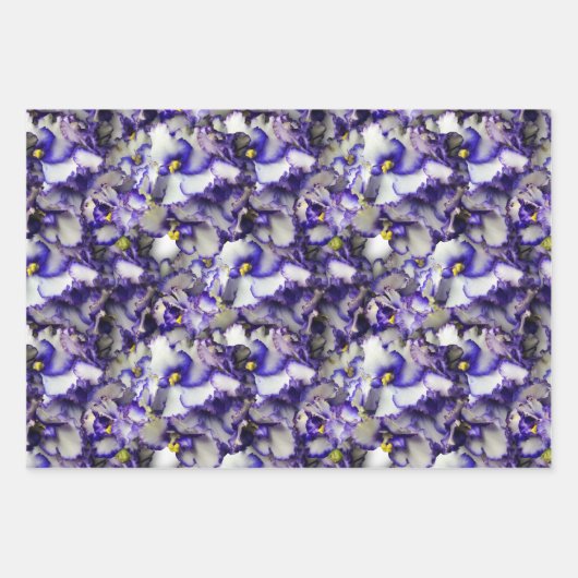 Afbeelding 3 van het Afrikaanse Violet Wrapping Pa Inpakpapier Vel (Voorkant)