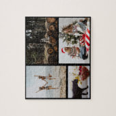 Afbeelding 4 Foto Collage Persoonlijke Familie Legpuzzel (Verticaal)