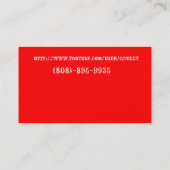 Afbeelding 6, je abonneren op, YOUTUBE Visitekaartje (Achterkant)