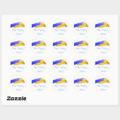 Afbeelding 73, The Flying Taco Ronde Sticker (Vel)