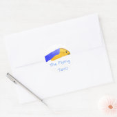 Afbeelding 73, The Flying Taco Ronde Sticker (Envelop)