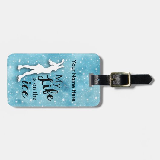 Afbeelding Aangepast Bagagelabel voor schaatsen (Voorkant horizontaal)