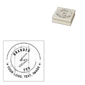 Afbeelding aanpassen | 2" x 2" houten kunst rubberstempel (Gestempeld)